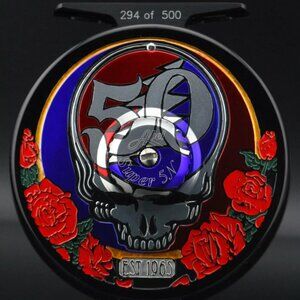 Abel Grateful Dead 50th Anniversary Fly Reel - 5/6 wt. Rare size. Ltd. edition